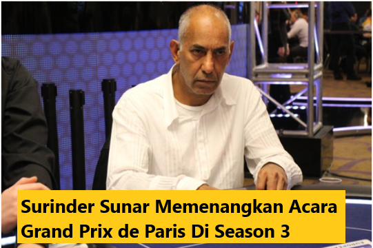 Surinder Sunar Memenangkan Acara Grand Prix de Paris Di Season 3